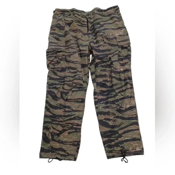 ROTHCO Vintage  Paratrooper Fatigues Tiger Stripe Camo Tactical Pants Size XXL - Picture 4 of 14